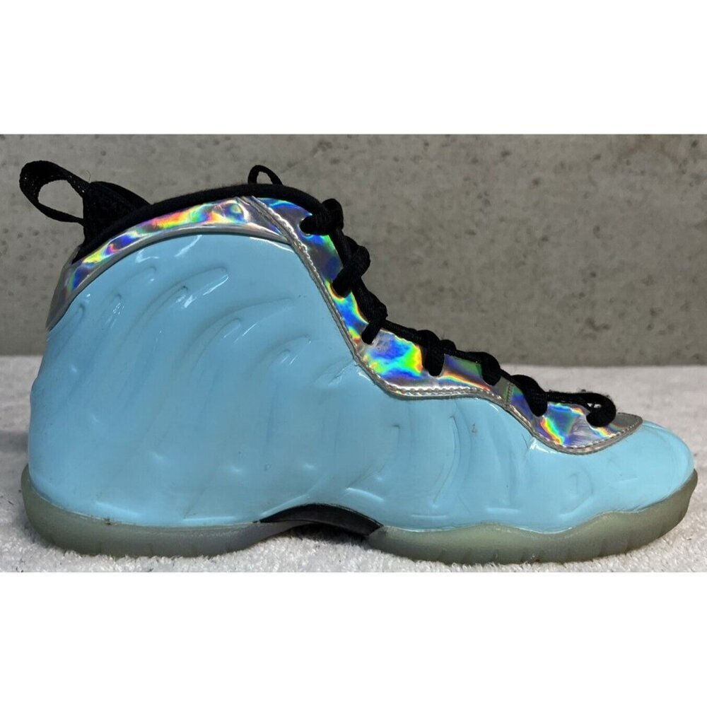 Nike Little Posite One Mixtape Teal Blue Shoes Sneakers Size 2.5Y DH6491-400 - Picture 4 of 9